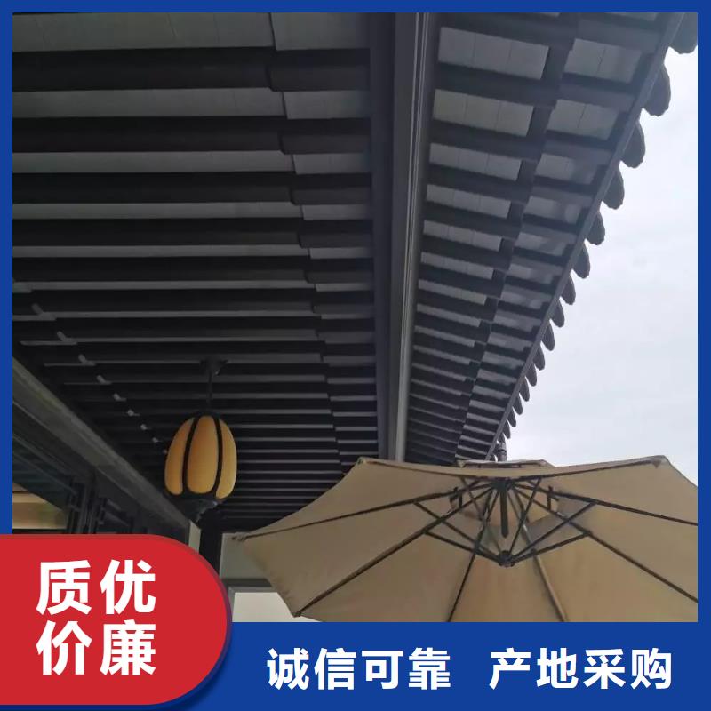 铝代木古建金花板施工