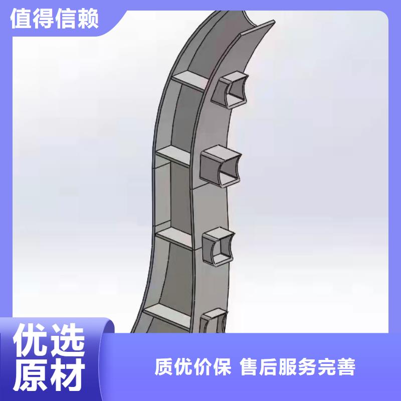 铸造石护栏立柱可来图定制，安装。