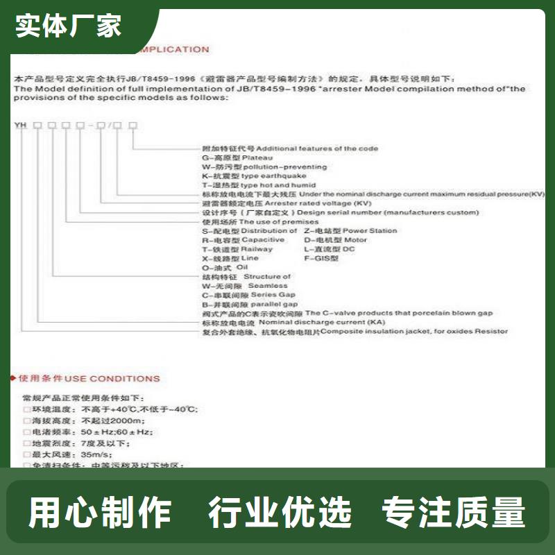 避雷器Y10W-216/562【浙江羿振电气有限公司】