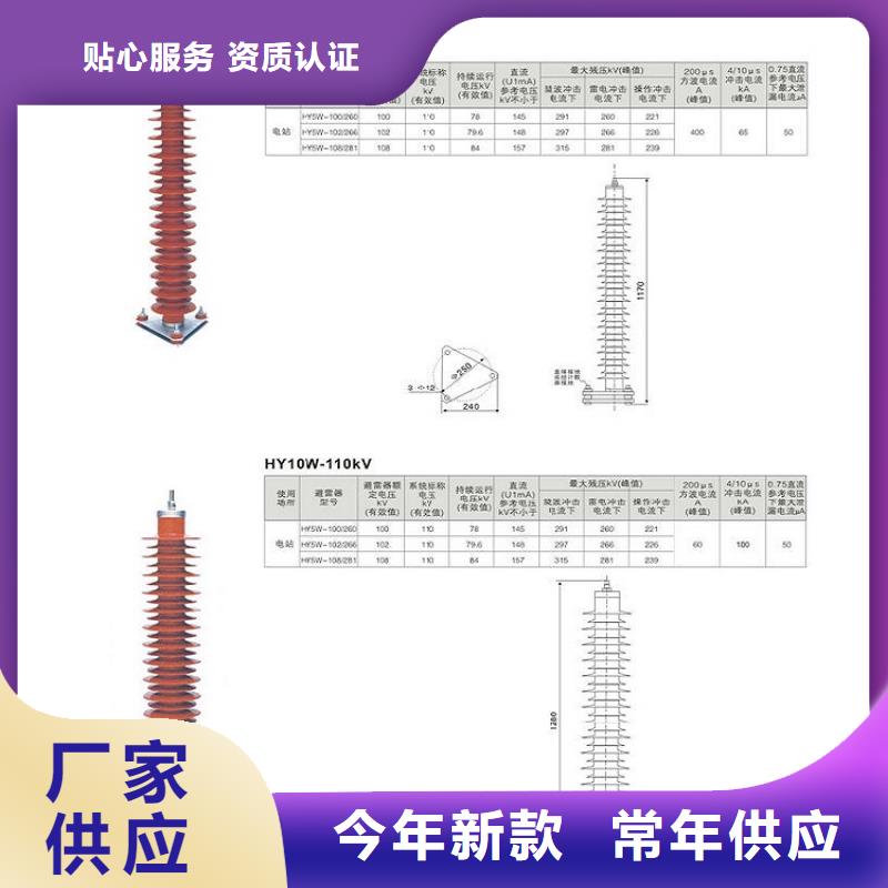 【避雷器】Y5W5-204/532【避雷器、过电压保护器生产厂家】