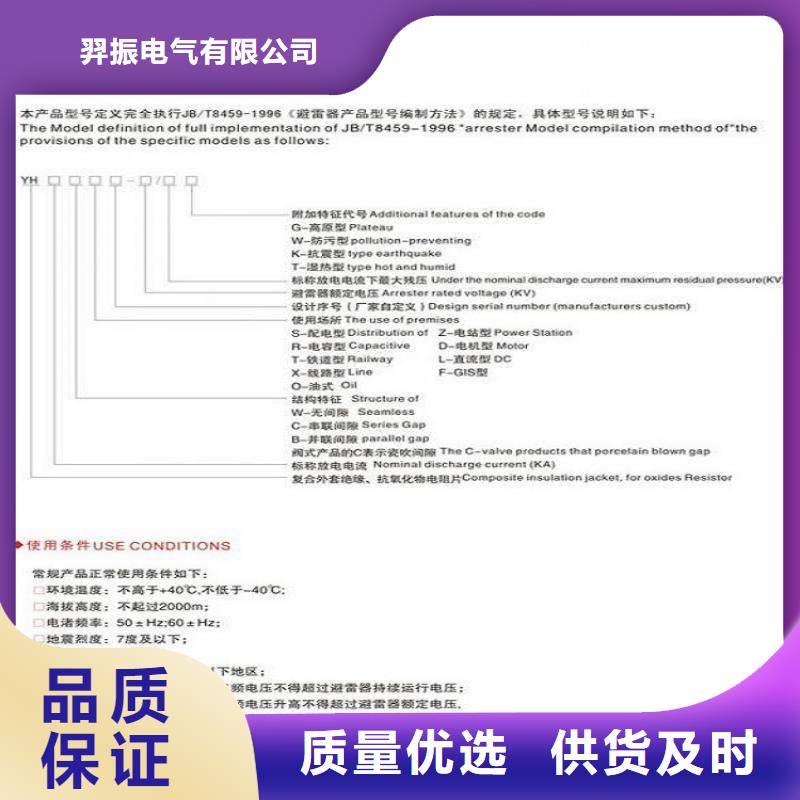 【羿振电气】避雷器Y10W5-198/565W