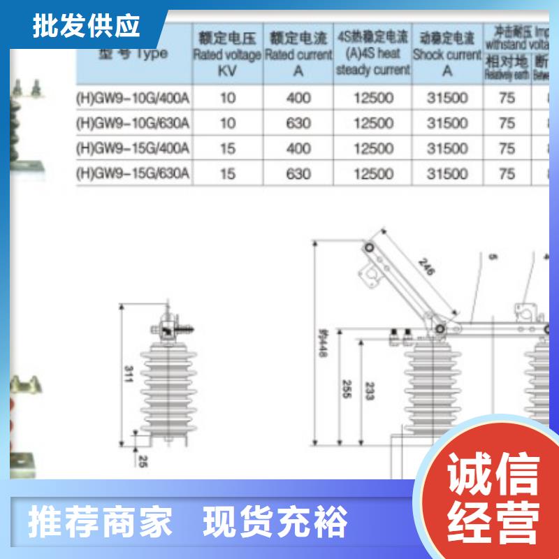 【羿振电气】高压隔离开关*GW9-12/1000质量保证