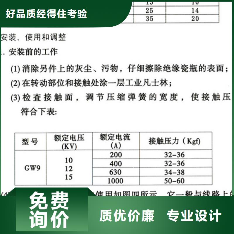 【单极隔离开关】HGW9-15KV/1250