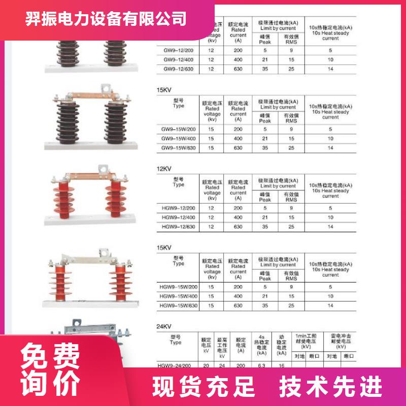 跌落式熔断器HPRW12-12/100A