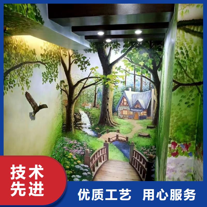 墙绘彩绘手绘墙画壁画墙体彩绘【博物馆壁画】工程施工案例