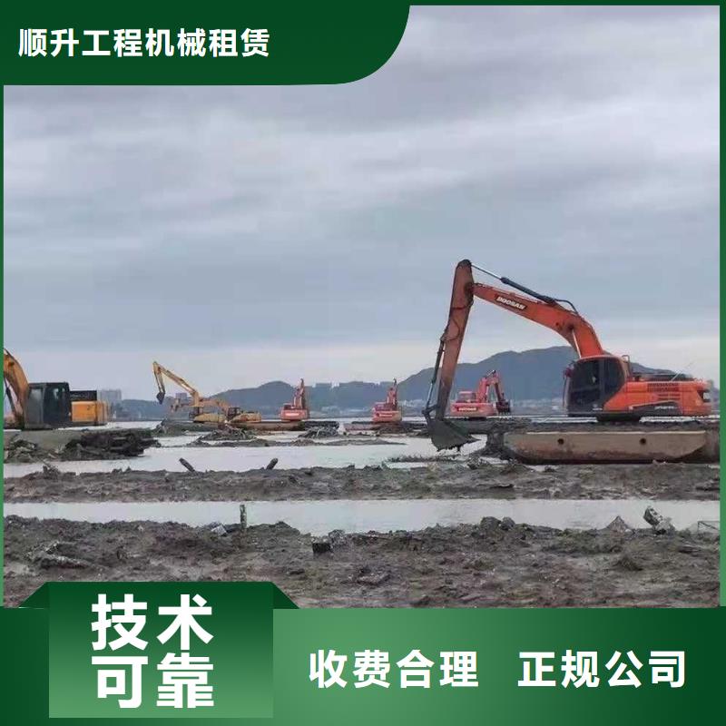 
湿地沼泽地挖掘机租赁价格合理