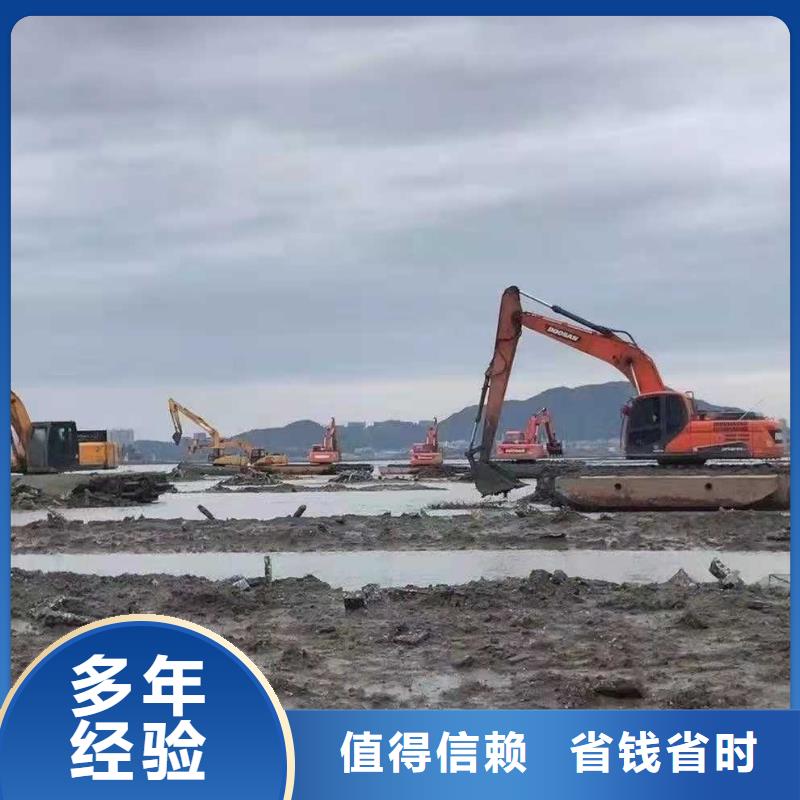 
湿地沼泽地挖掘机租赁施工电话