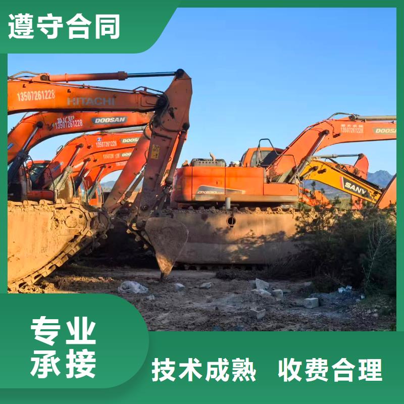 湿地沼泽地挖掘机出租规格全可满足不同需求