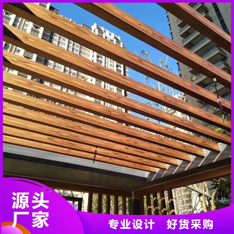 不锈钢仿木纹漆全包施工价格#不锈钢#长廊花架#廊架护栏